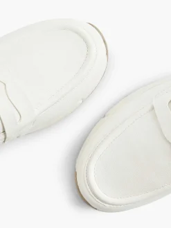 Medicus Comfort Schoenen-Witte Leren Comfort Instapper