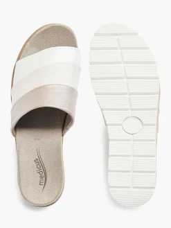 Medicus Slippers-Witte Leren Comfort Slipper