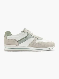 Medicus Comfort Schoenen-Witte Leren Comfort Sneaker
