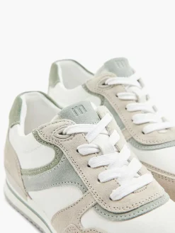 Medicus Comfort Schoenen-Witte Leren Comfort Sneaker