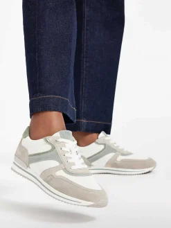 Medicus Comfort Schoenen-Witte Leren Comfort Sneaker