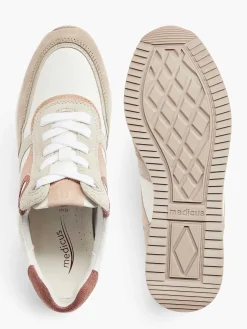 Medicus Comfort Schoenen-Witte Leren Comfort Sneaker