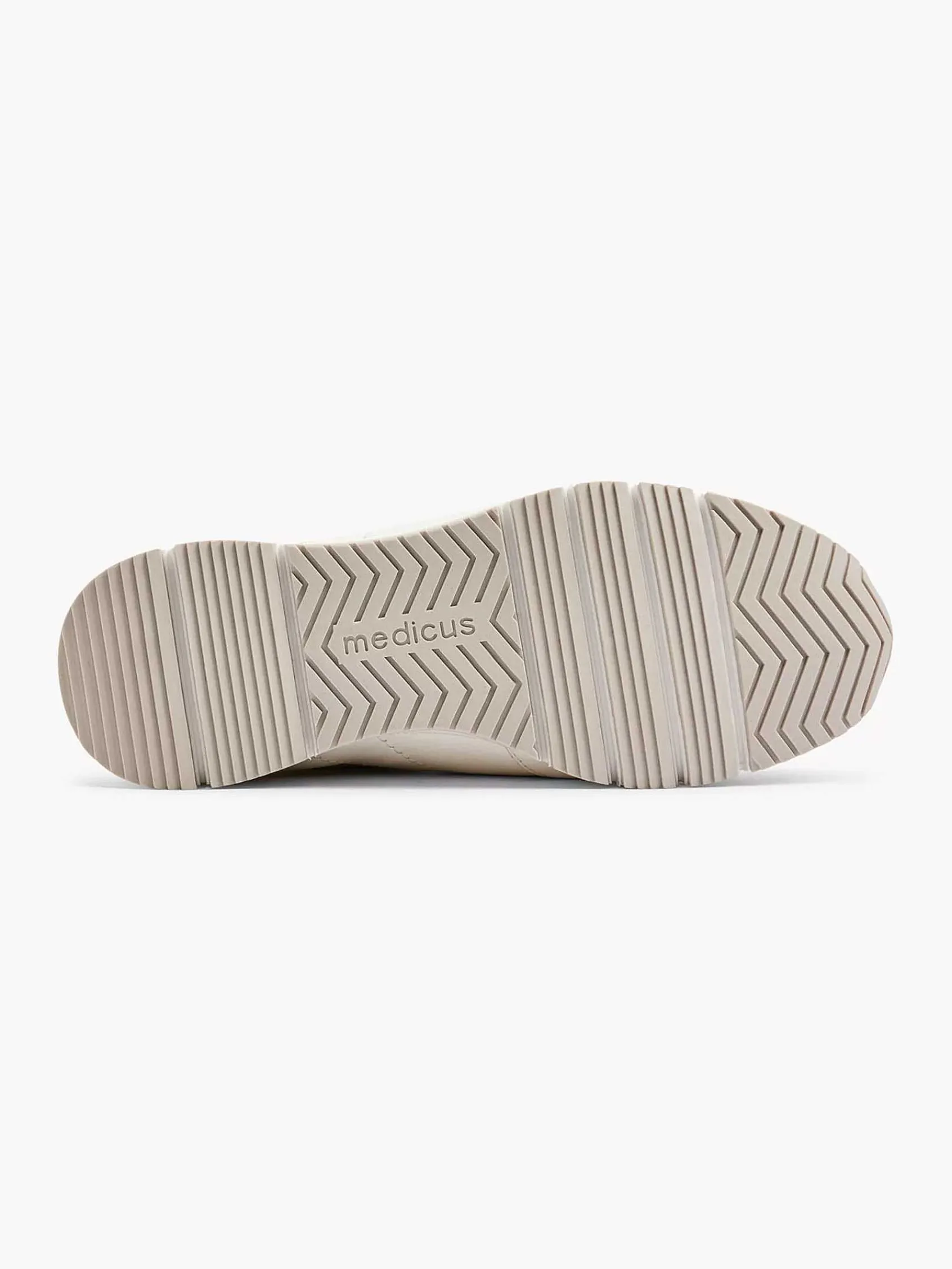 Medicus Comfort Schoenen-Witte Leren Comfort Sneaker