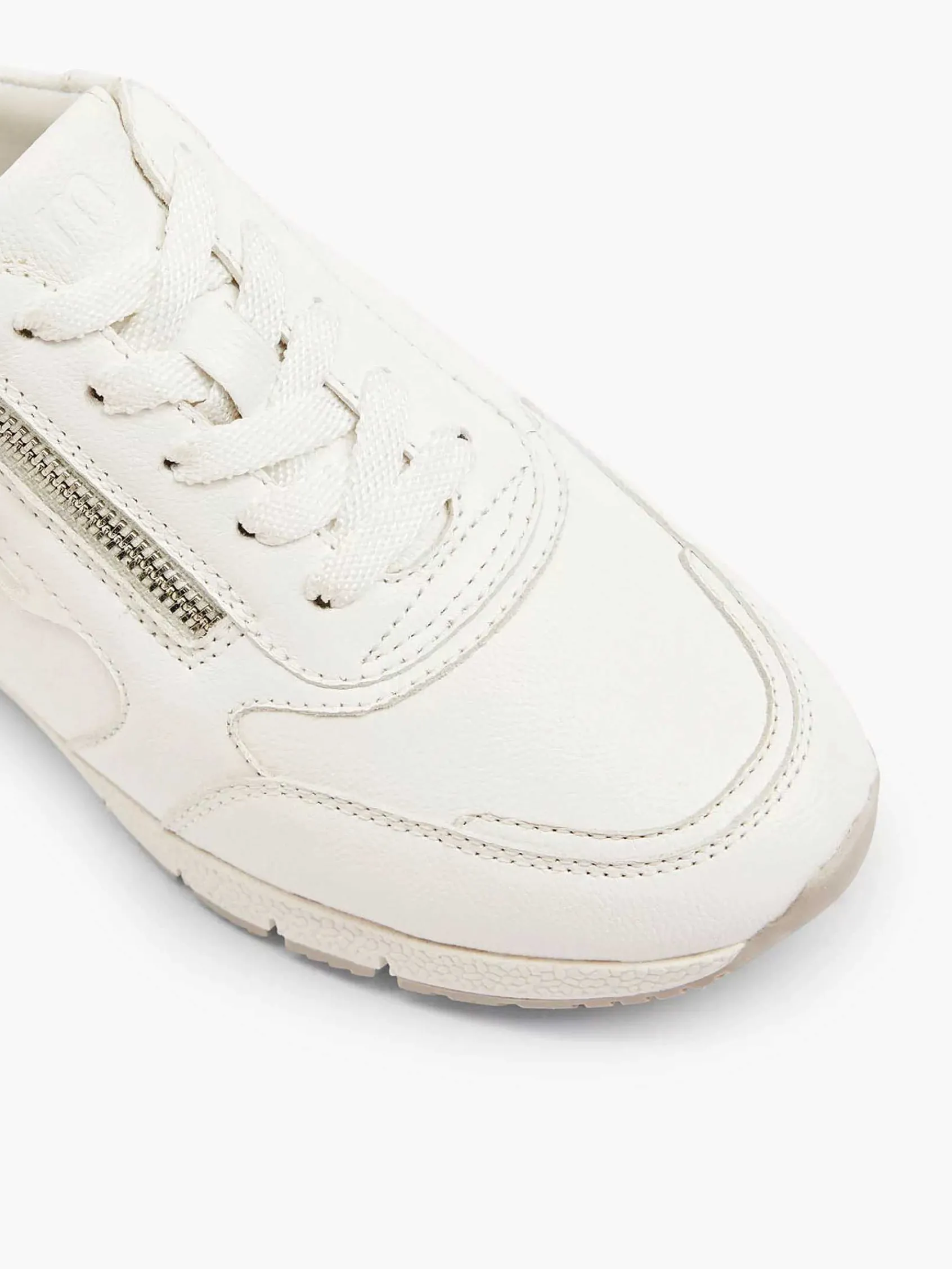 Medicus Comfort Schoenen-Witte Leren Comfort Sneaker