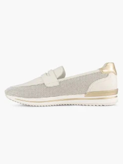 Medicus Comfort Schoenen-Witte Leren Instapper