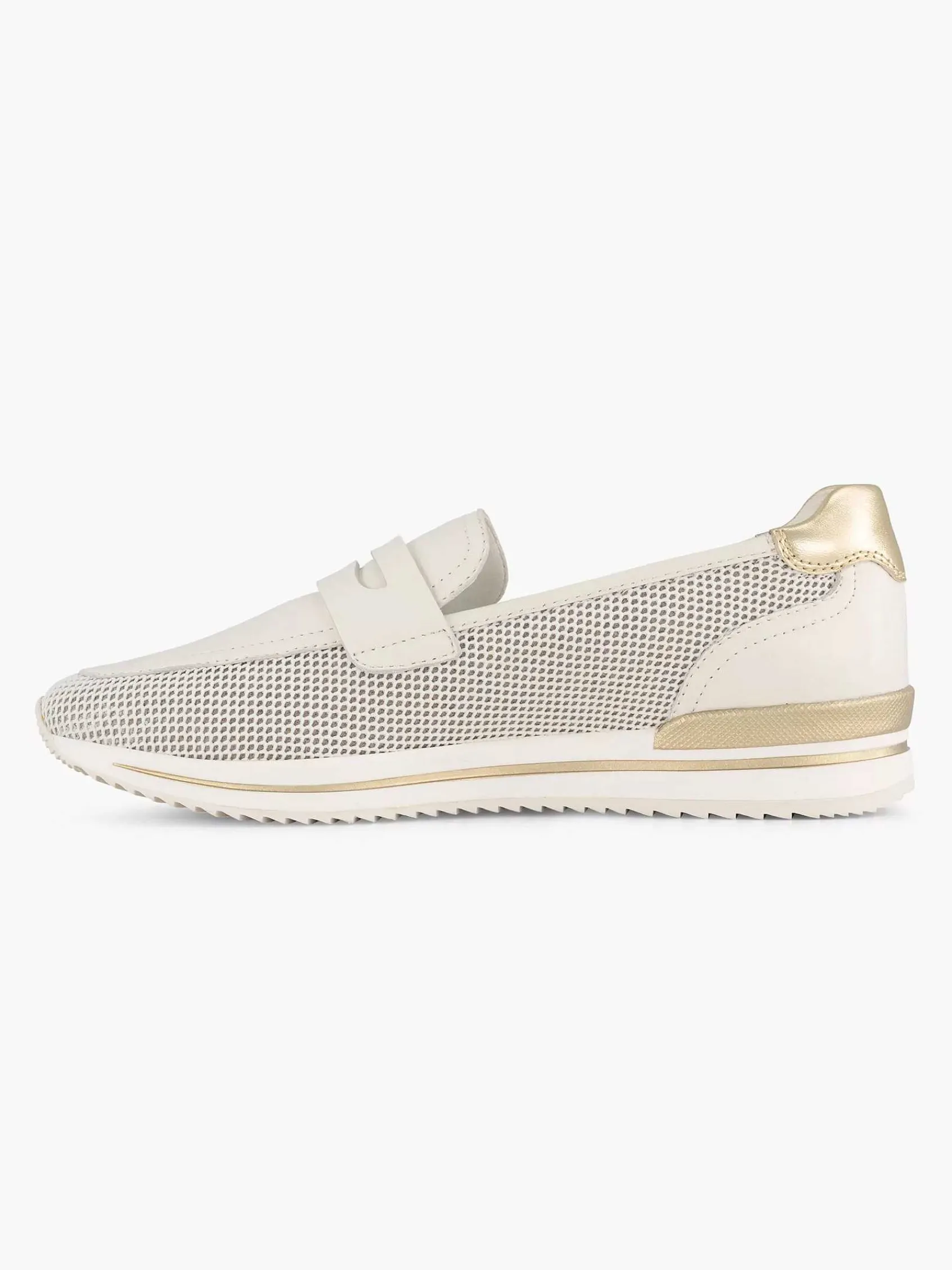 Medicus Comfort Schoenen-Witte Leren Instapper