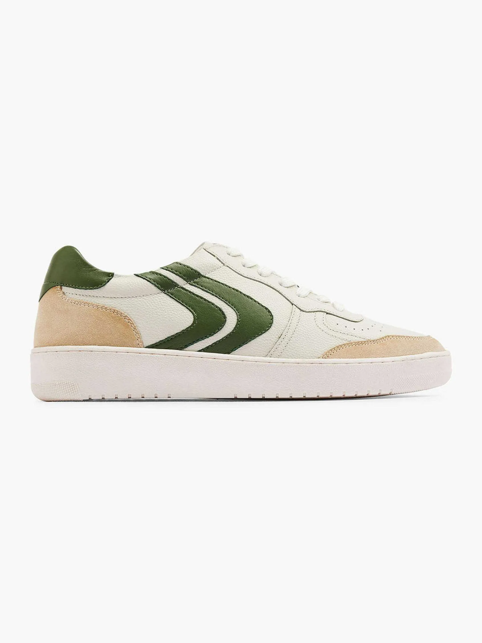 Oxmox Sneakers-Witte Leren Retro Sneaker