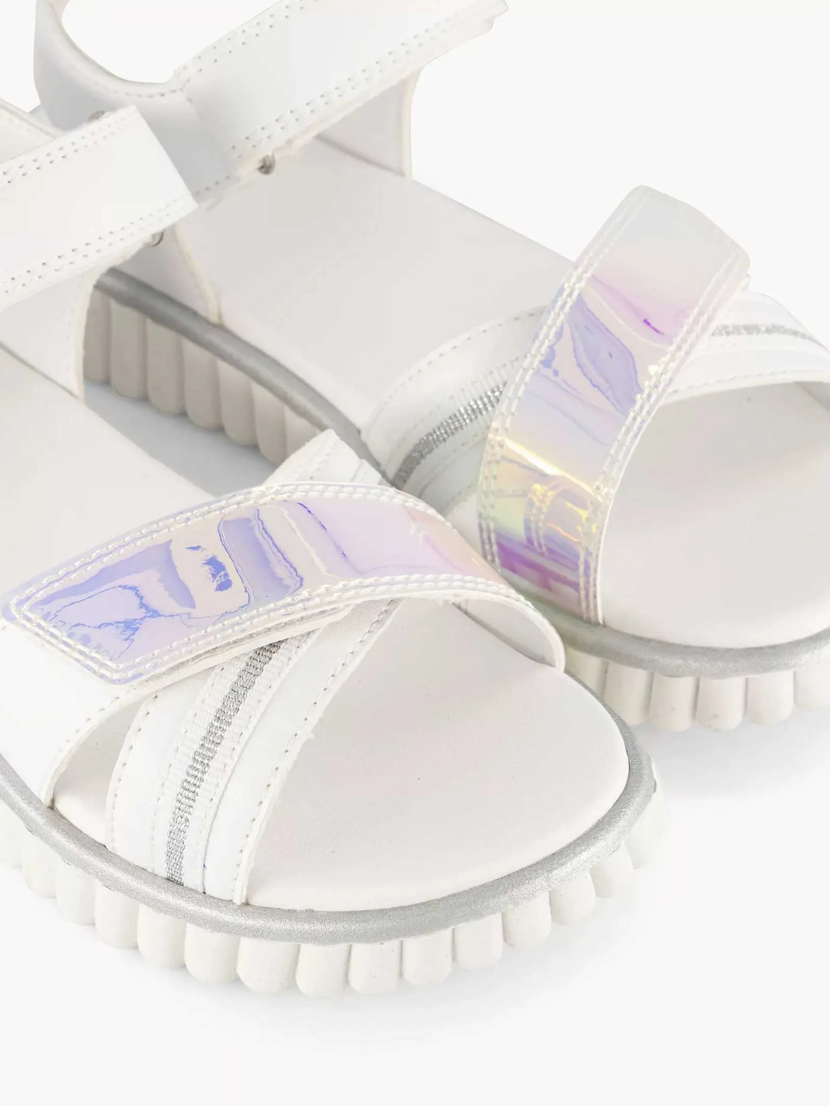 Oxmox Jongensschoenen-Witte Platform Sandaal