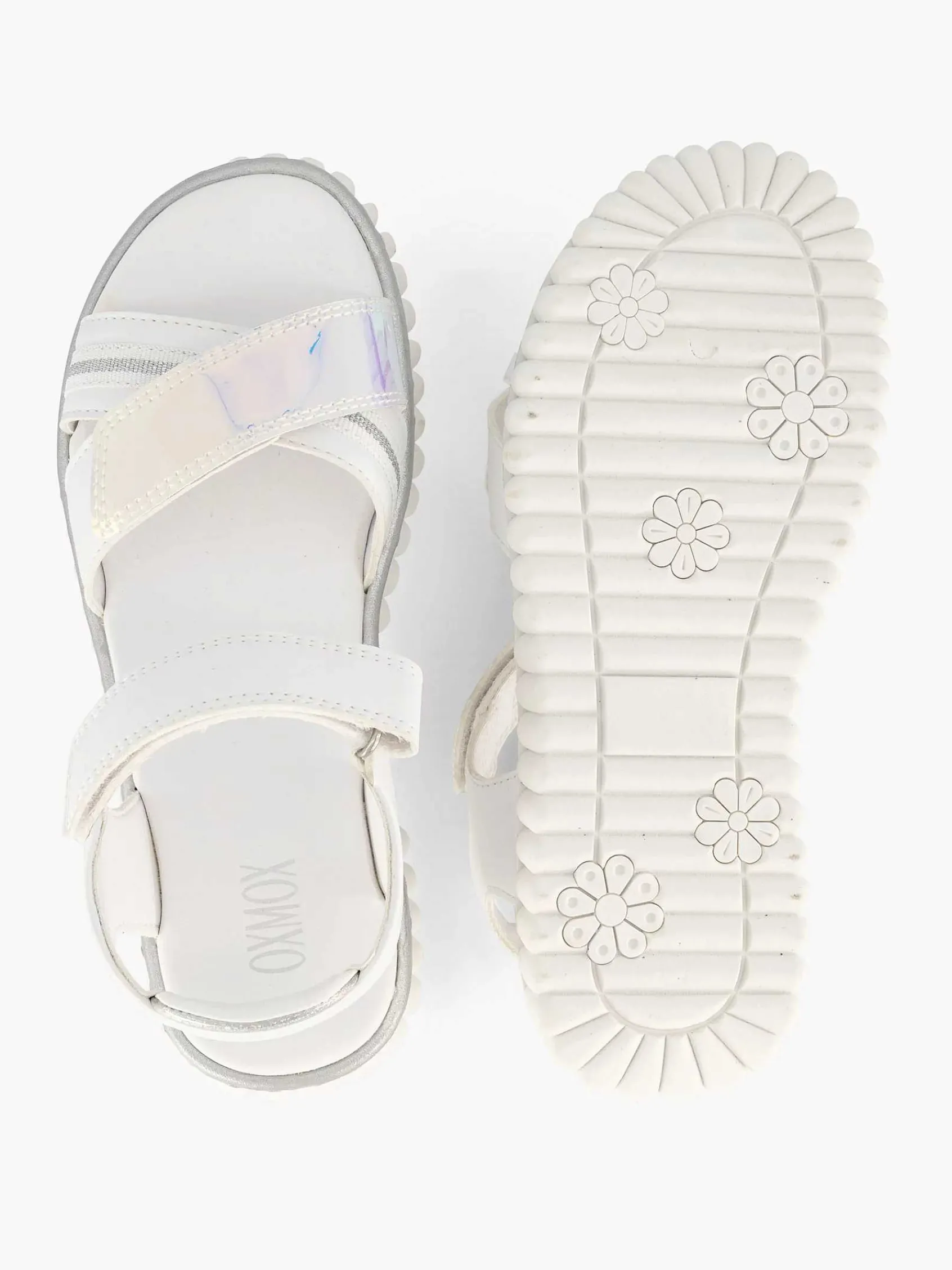 Oxmox Jongensschoenen-Witte Platform Sandaal
