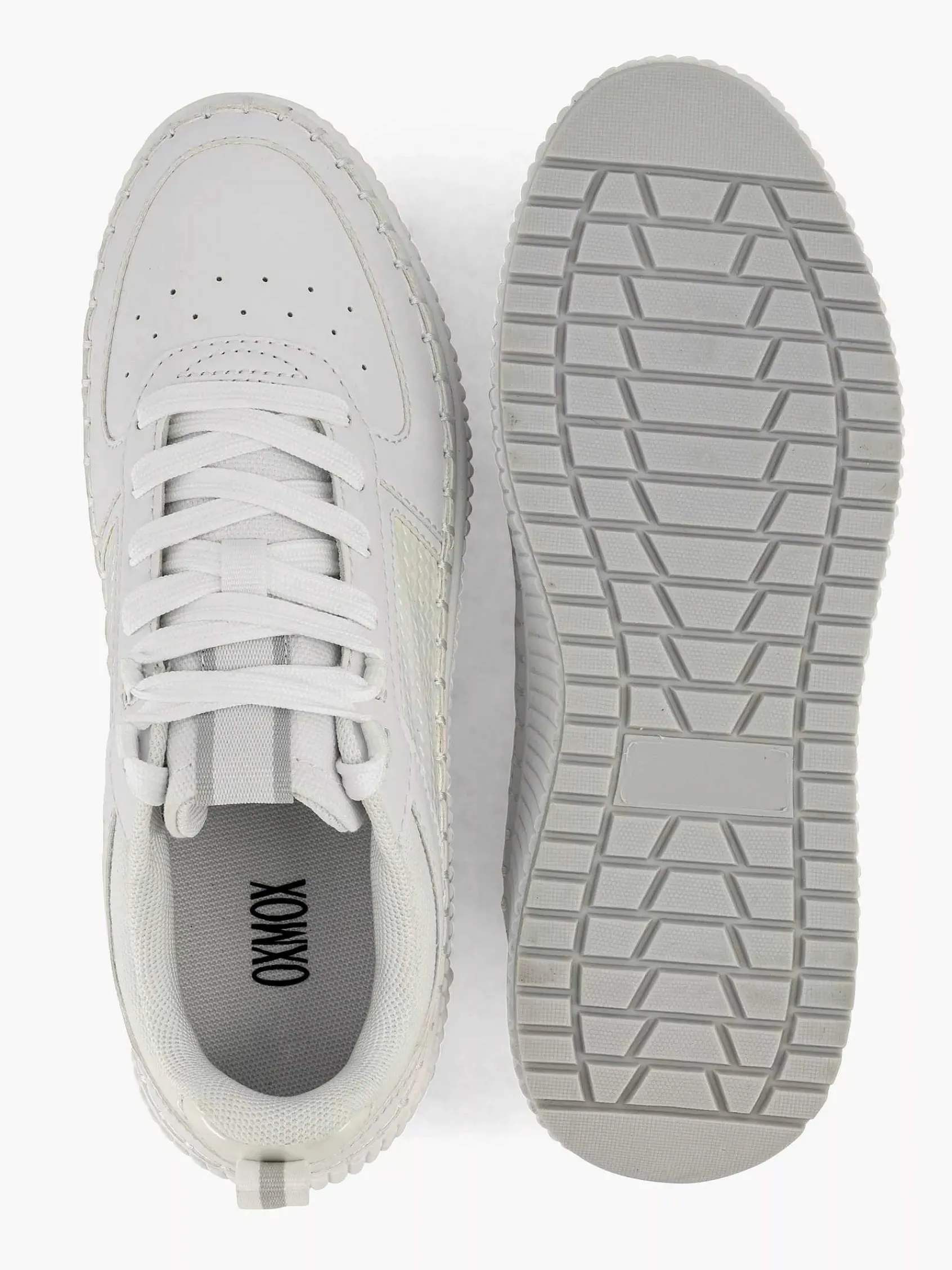 Oxmox Sneakers-Witte Platform Sneaker