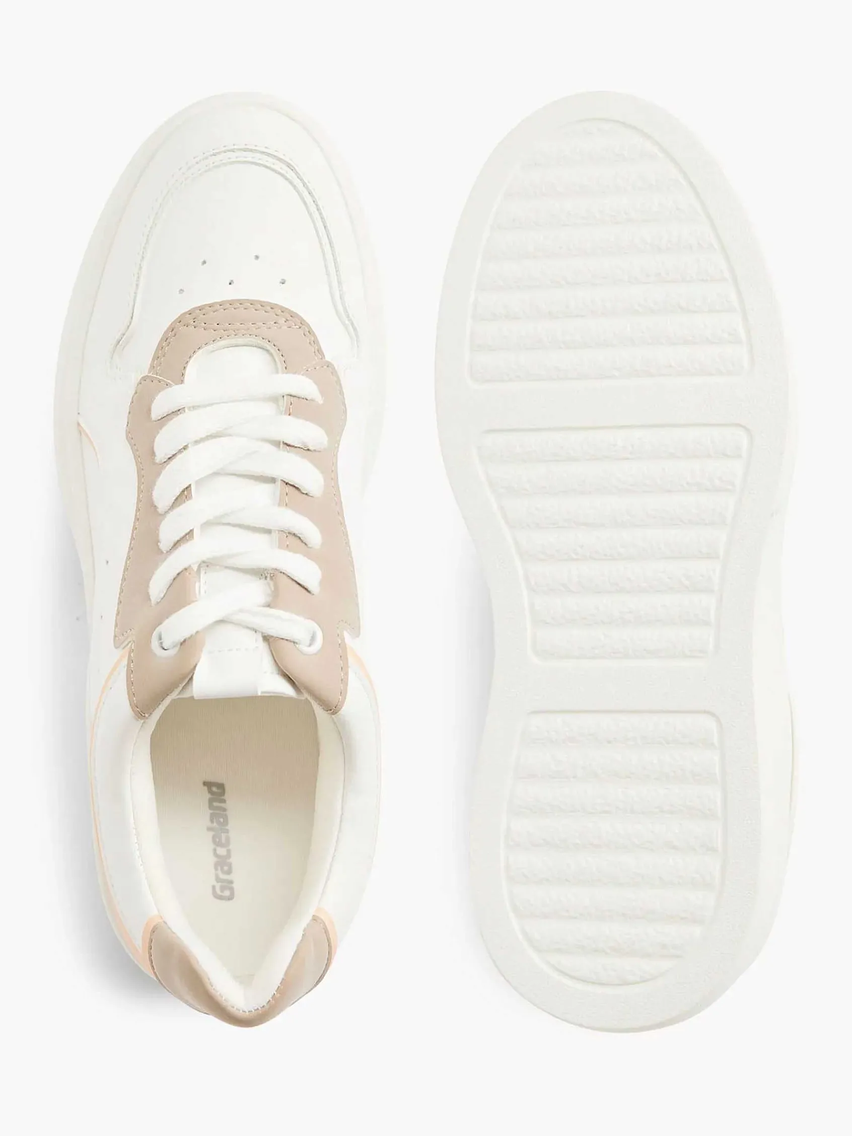 Graceland Sneakers-Witte Platform Sneaker