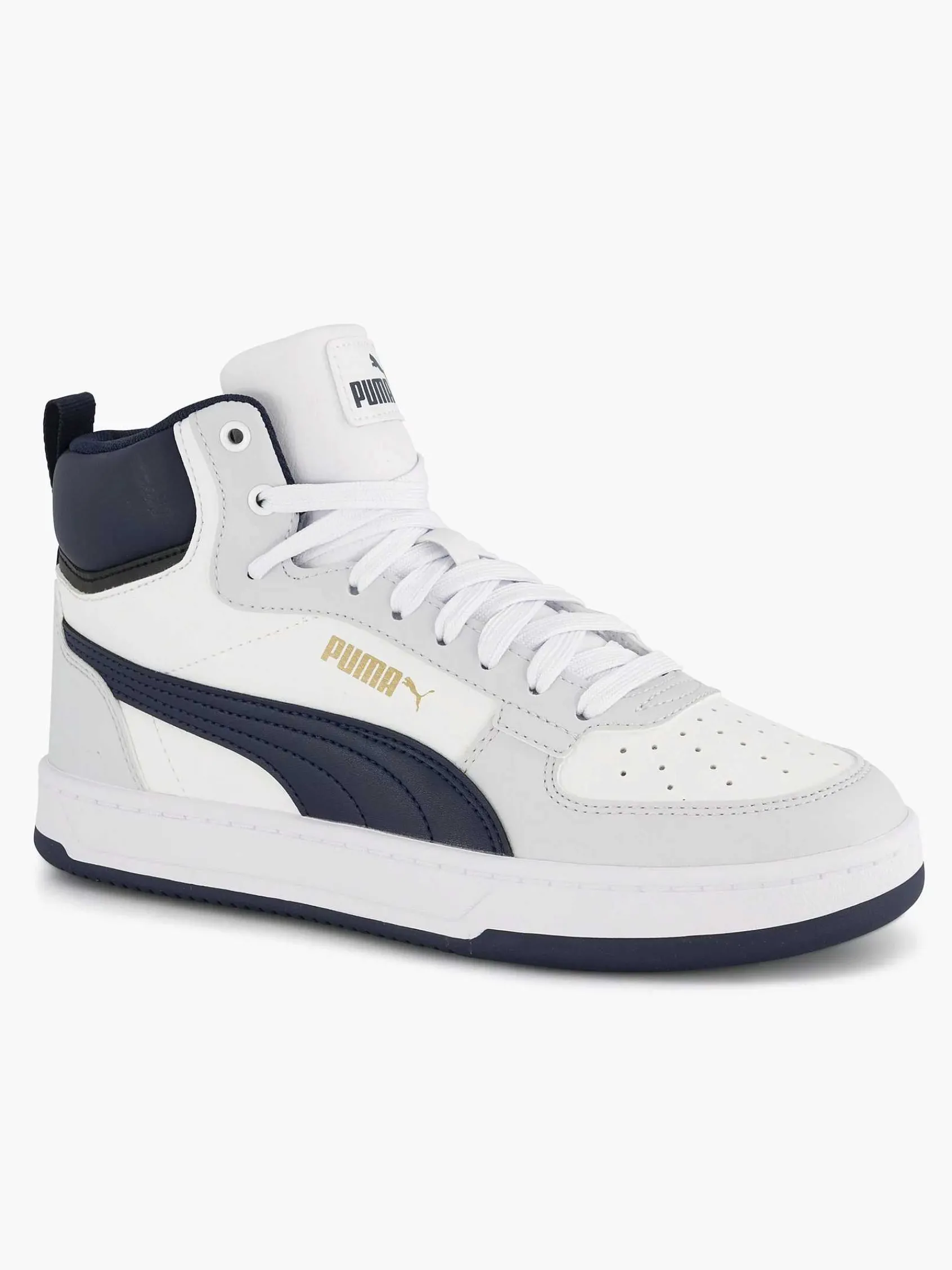 Puma Jongensschoenen-Witte Caven 2.0 Mid Jr