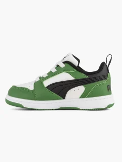 Puma Jongensschoenen-Witte Rebound V6 Lo Ac Inf