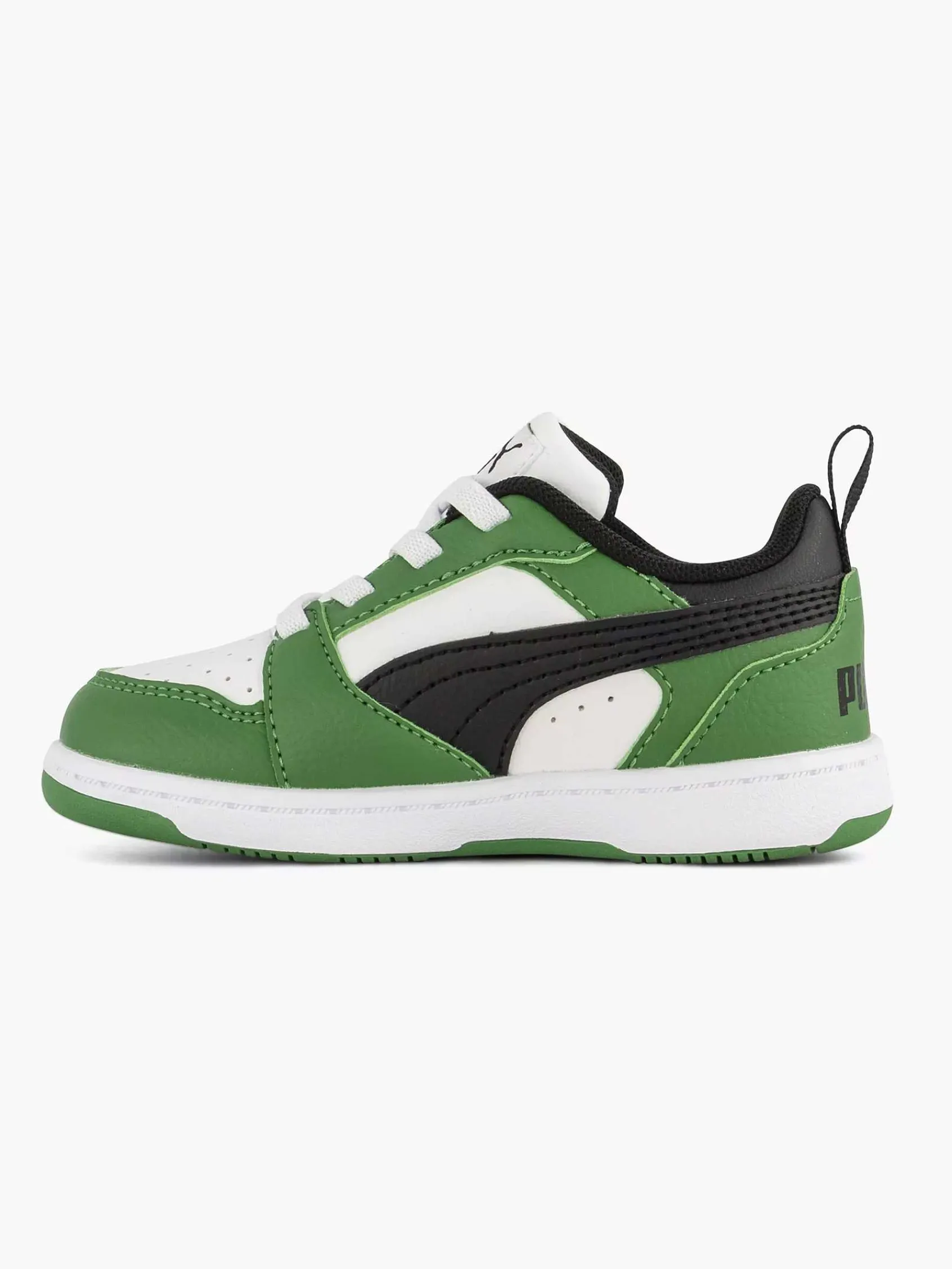 Puma Jongensschoenen-Witte Rebound V6 Lo Ac Inf