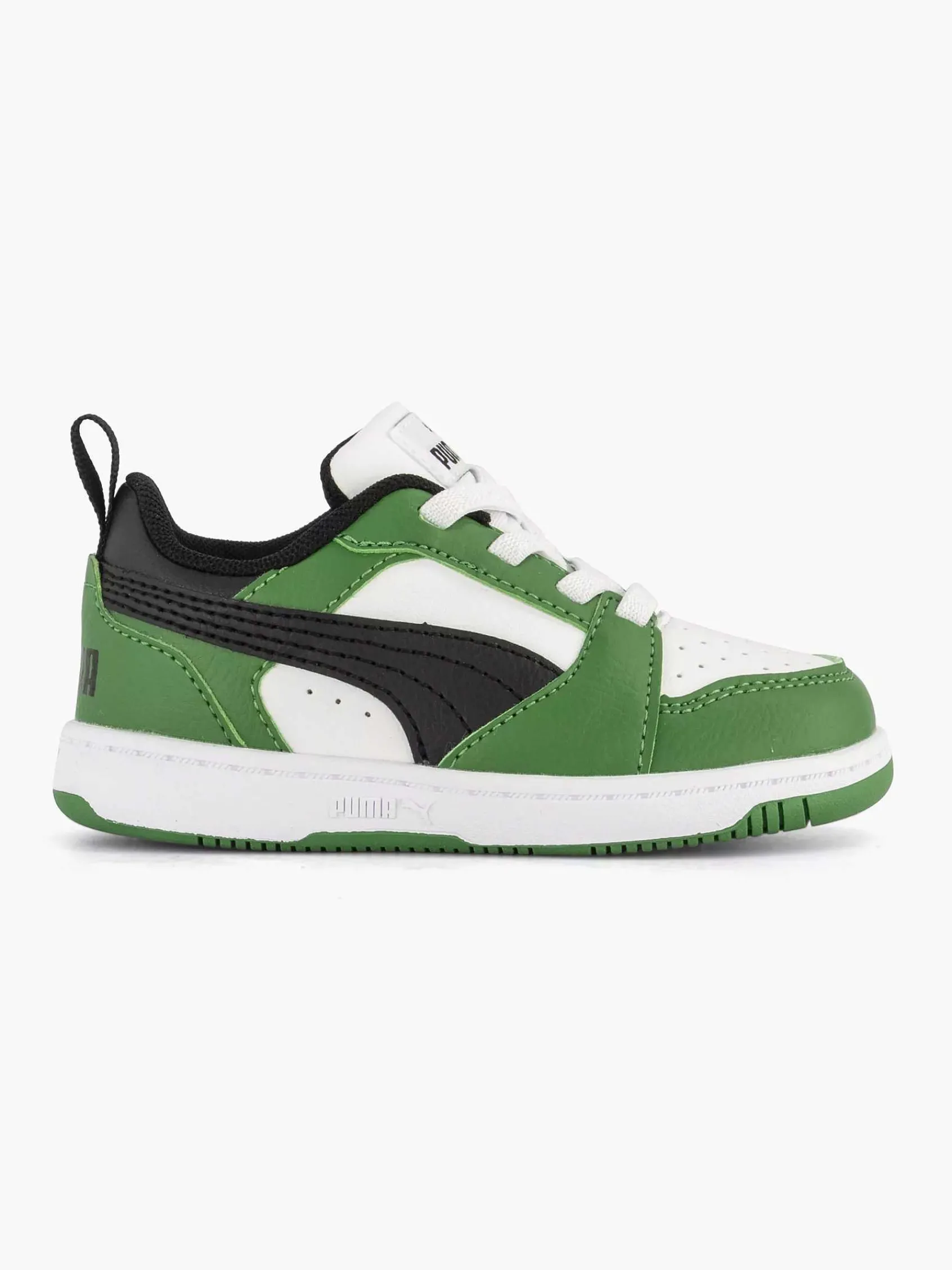 Puma Jongensschoenen-Witte Rebound V6 Lo Ac Inf