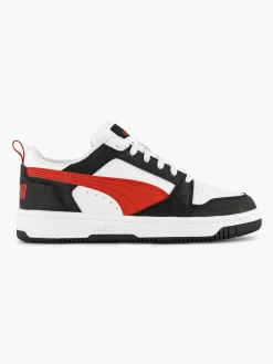 Puma Jongensschoenen-Witte Rebound V6 Lo Jr
