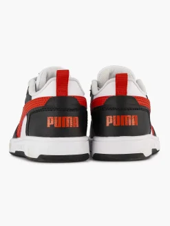 Puma Jongensschoenen-Witte Rebound V6 Lo Ps