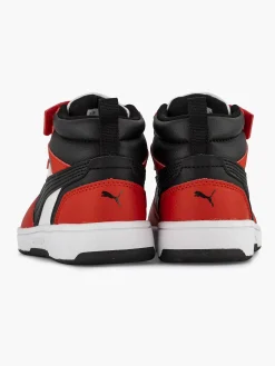Puma Jongensschoenen-Witte Rebound V6 Mid Ac+ Ps