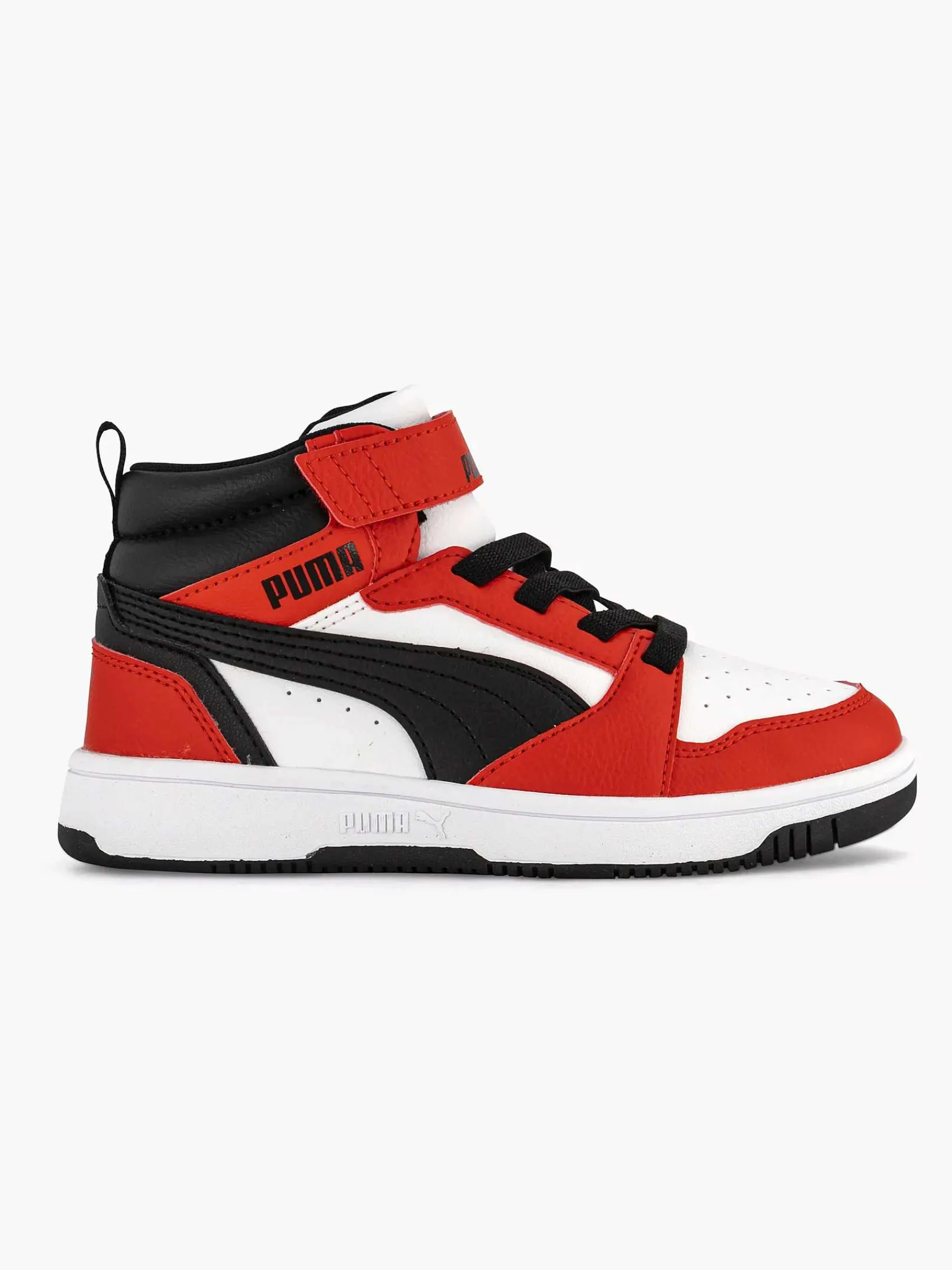 Puma Jongensschoenen-Witte Rebound V6 Mid Ac+ Ps