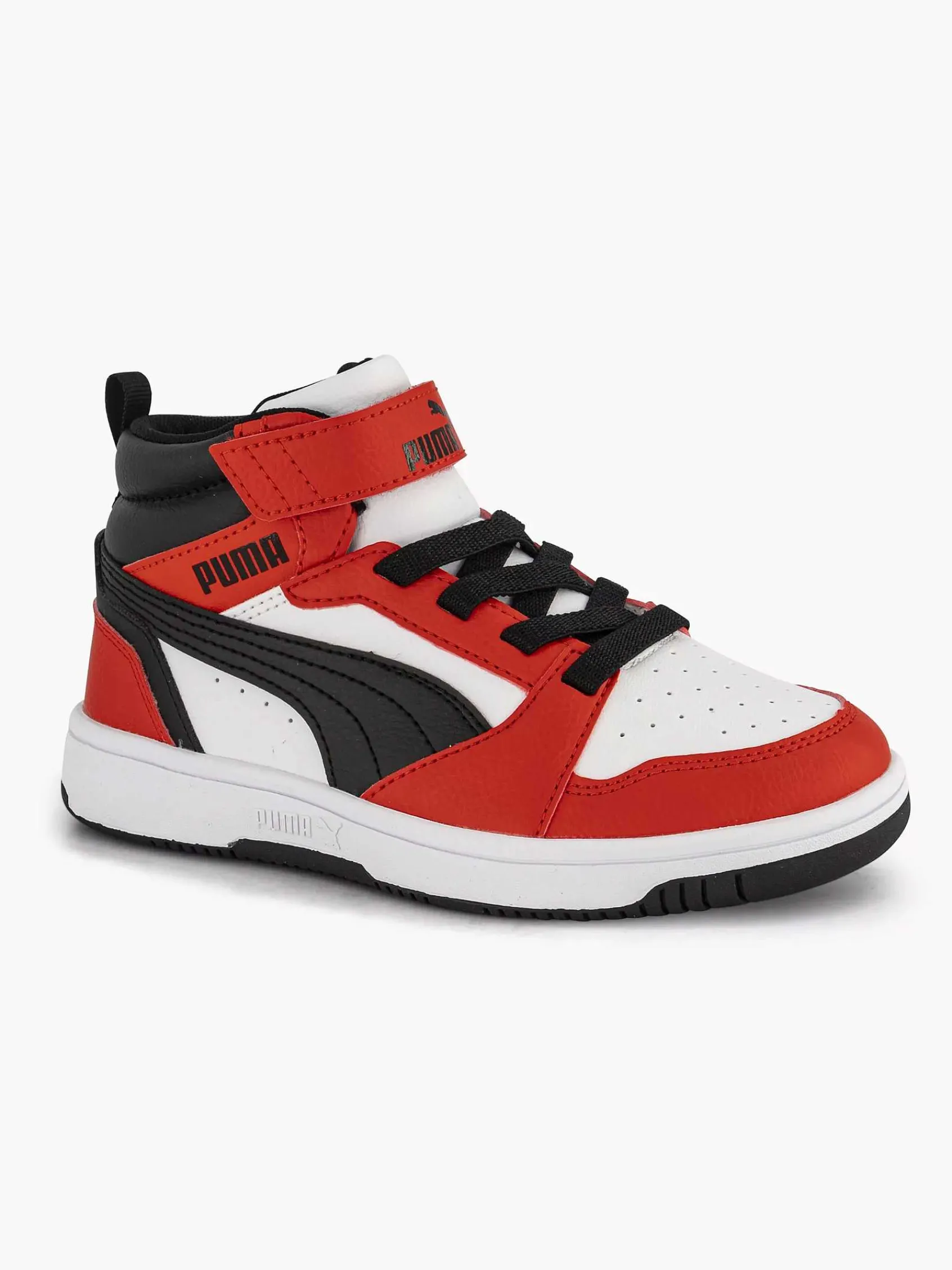Puma Jongensschoenen-Witte Rebound V6 Mid Ac+ Ps