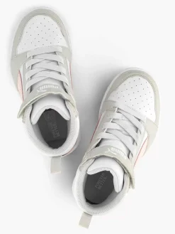 Puma Jongensschoenen-Witte Rebound V6 Mid Ac+ Ps