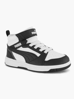 Puma Jongensschoenen-Witte Rebound V6 Mid Ac+ Ps
