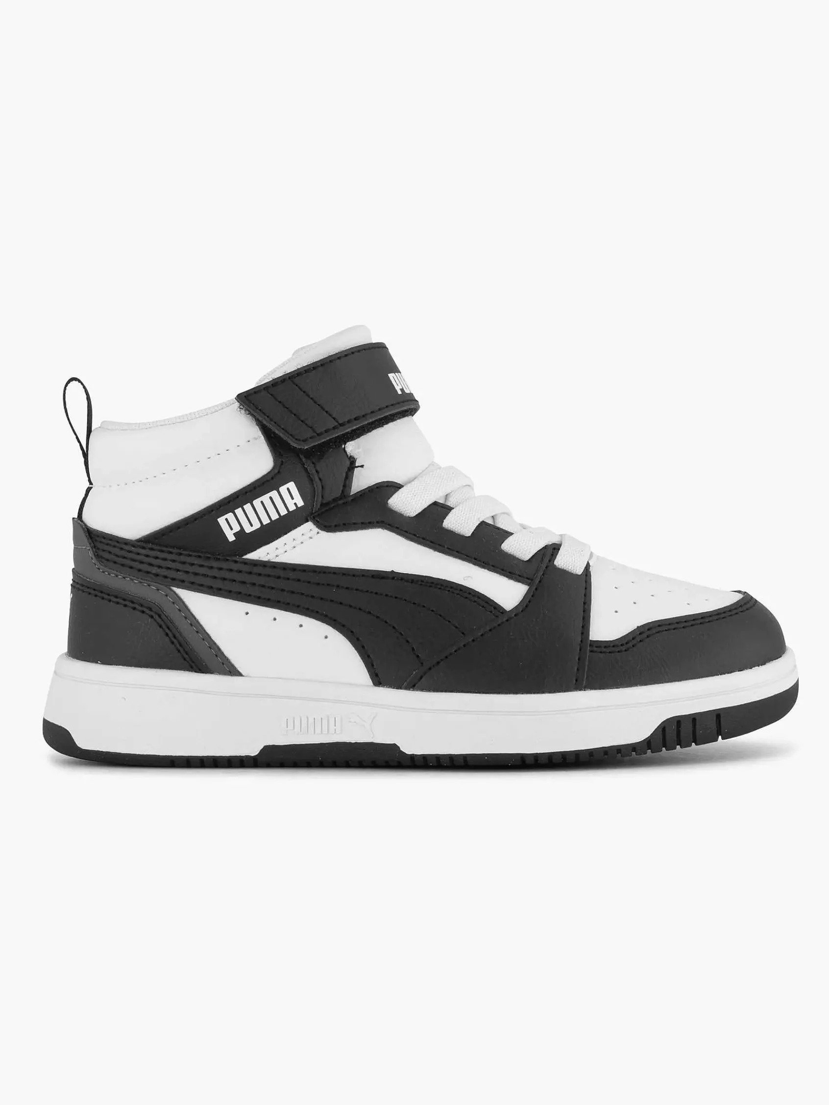 Puma Jongensschoenen-Witte Rebound V6 Mid Ac+ Ps
