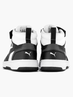 Puma Jongensschoenen-Witte Rebound V6 Mid Ac+ Ps