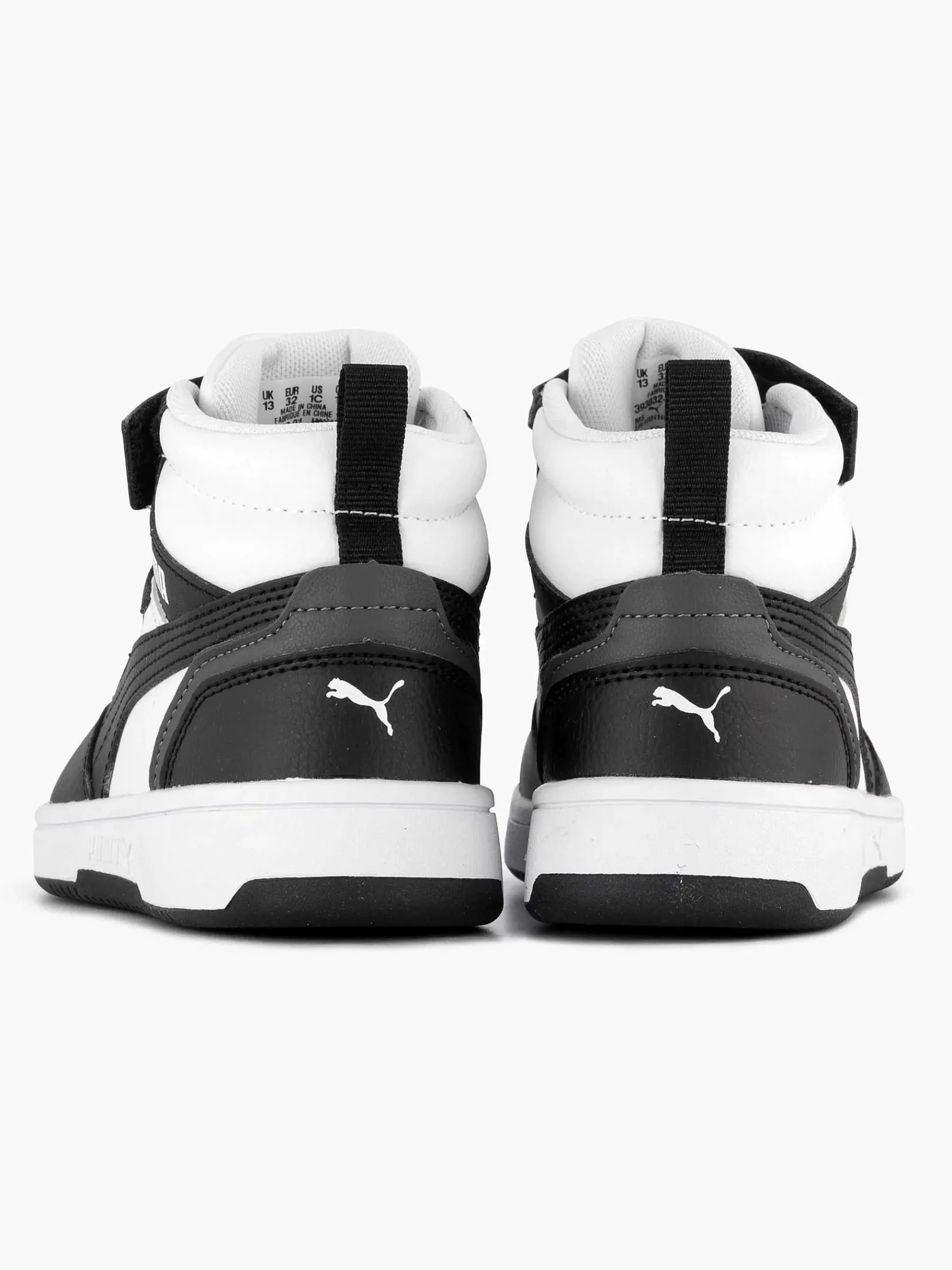 Puma Jongensschoenen-Witte Rebound V6 Mid Ac+ Ps