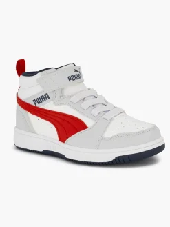 Puma Babyschoenen-Witte Rebound V6 Mid Ac+ Ps