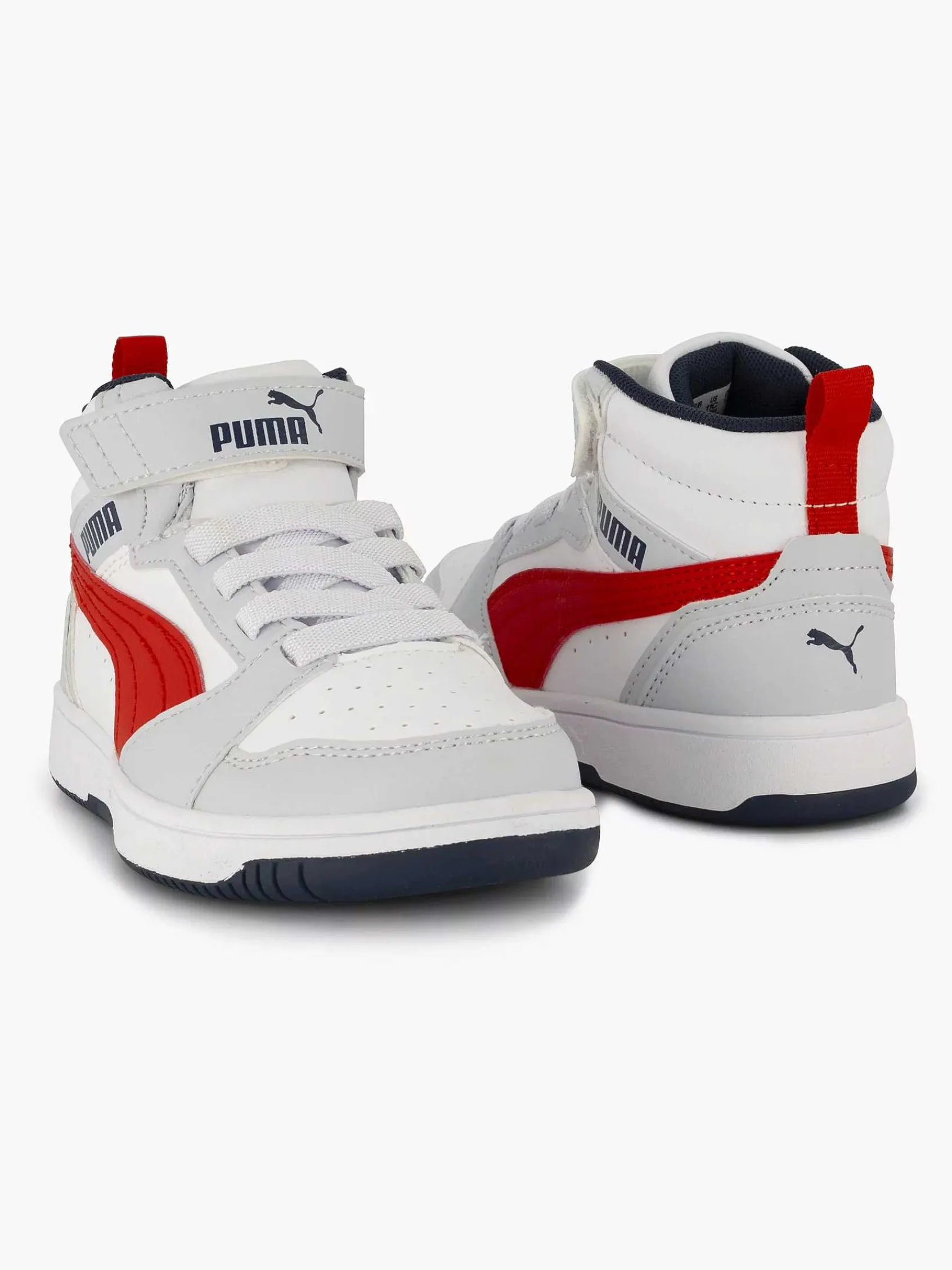 Puma Babyschoenen-Witte Rebound V6 Mid Ac+ Ps