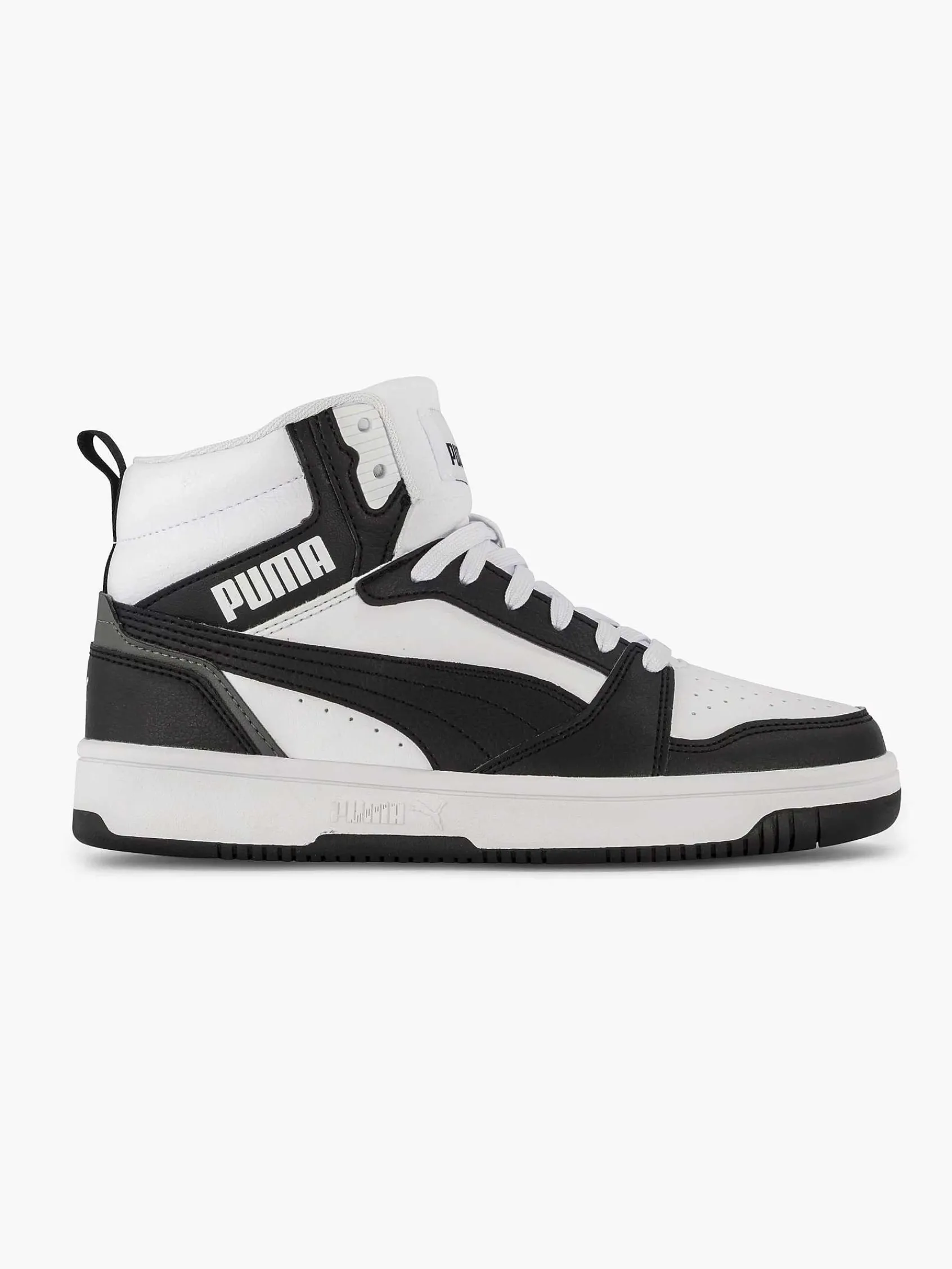Puma Babyschoenen-Witte Rebound V6 Mid Jr