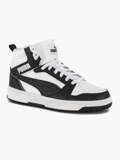 Puma Babyschoenen-Witte Rebound V6 Mid Jr