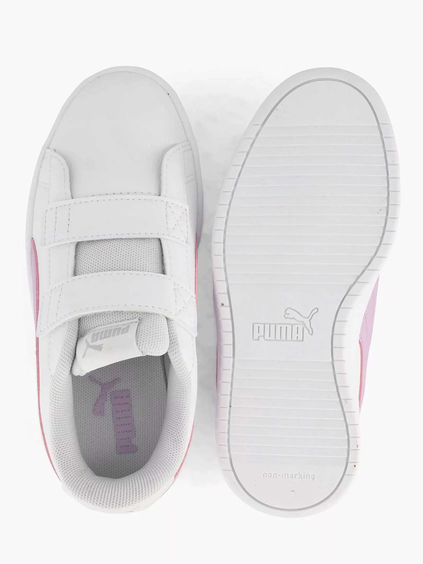 Puma Jongensschoenen-Witte Rickie Classic V Ps