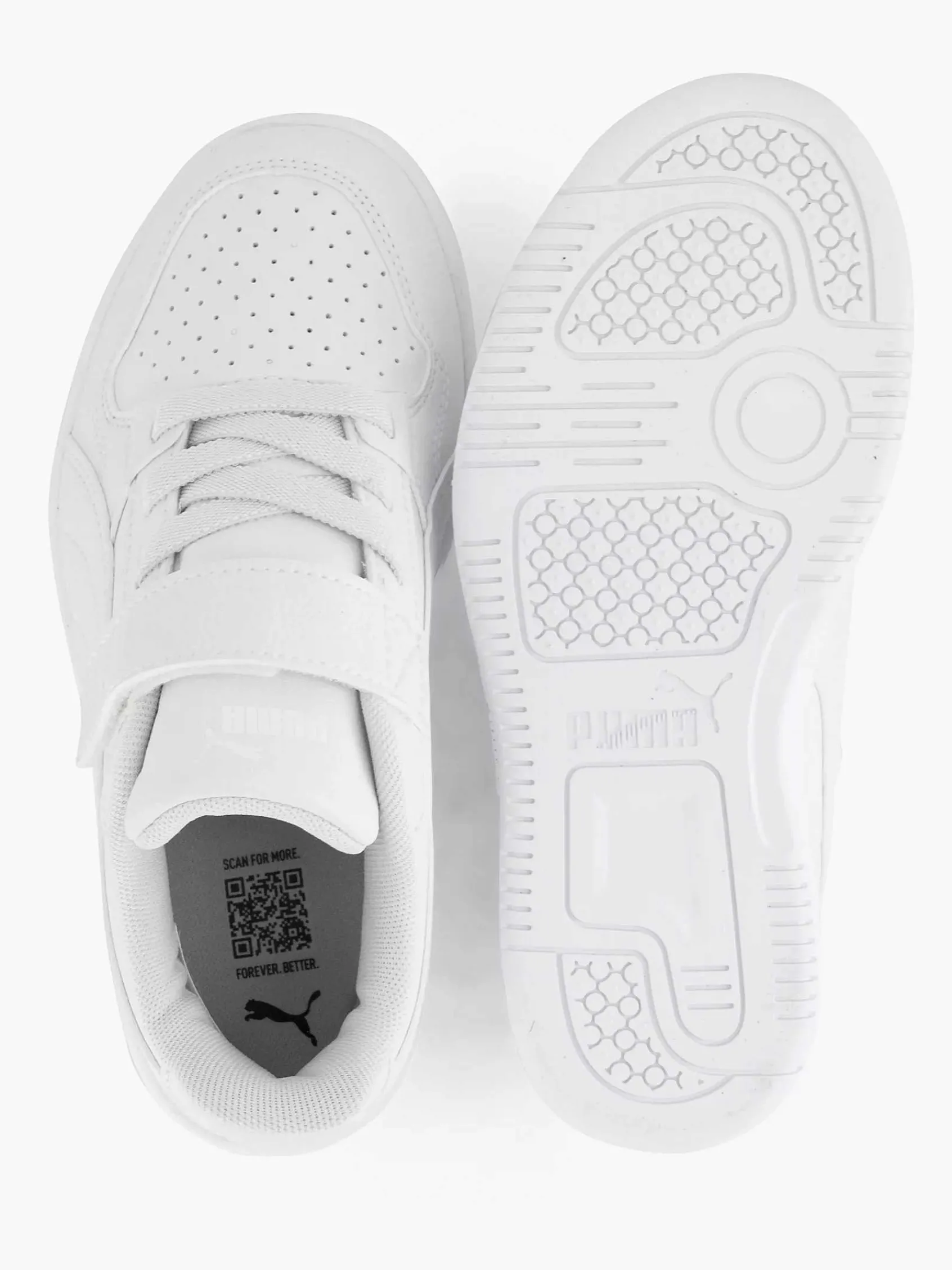 Puma Jongensschoenen-Witte Rebound Lite Ps