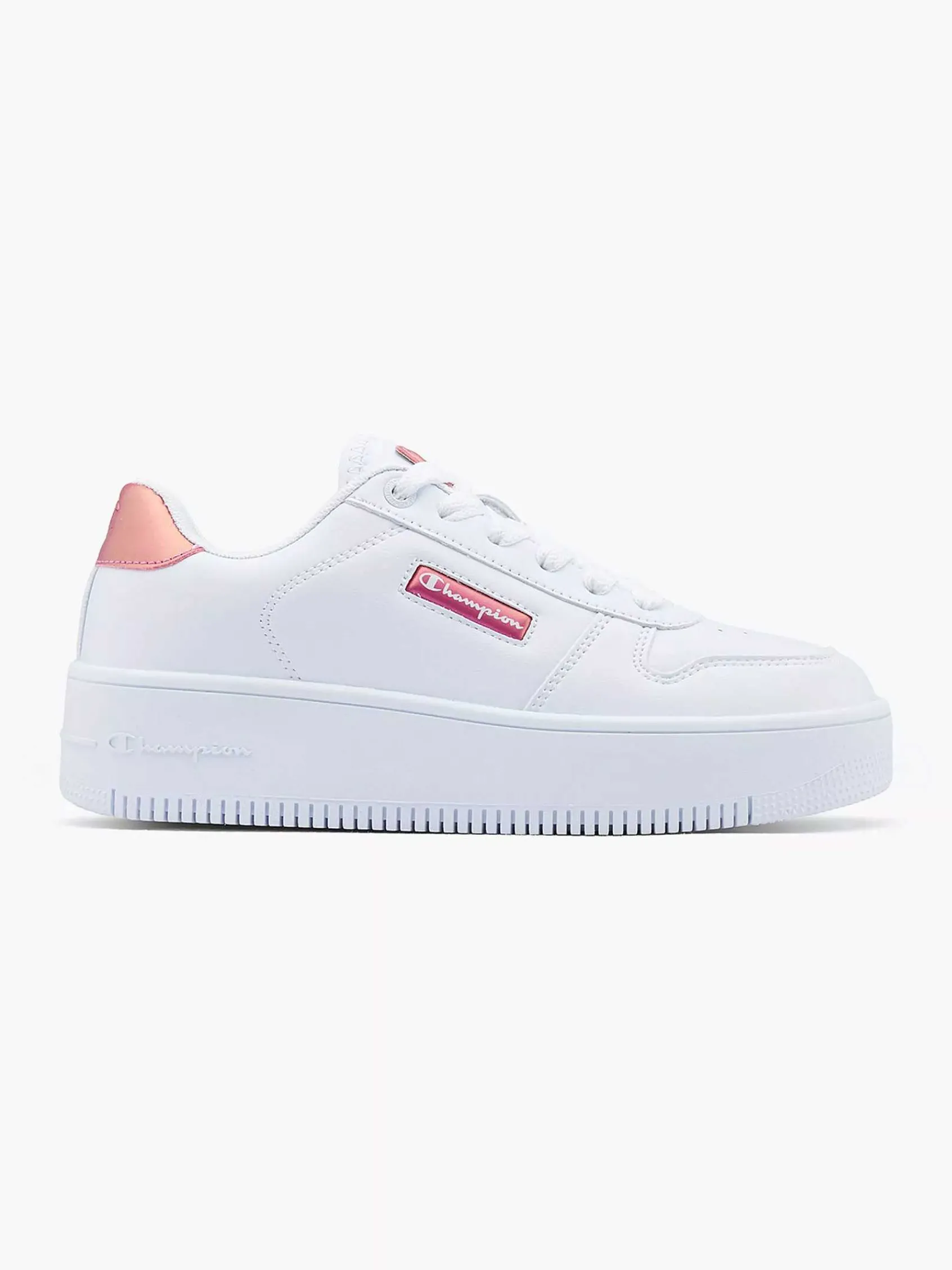 Champion Sneakers-Witte Rebound Platform Sparkle