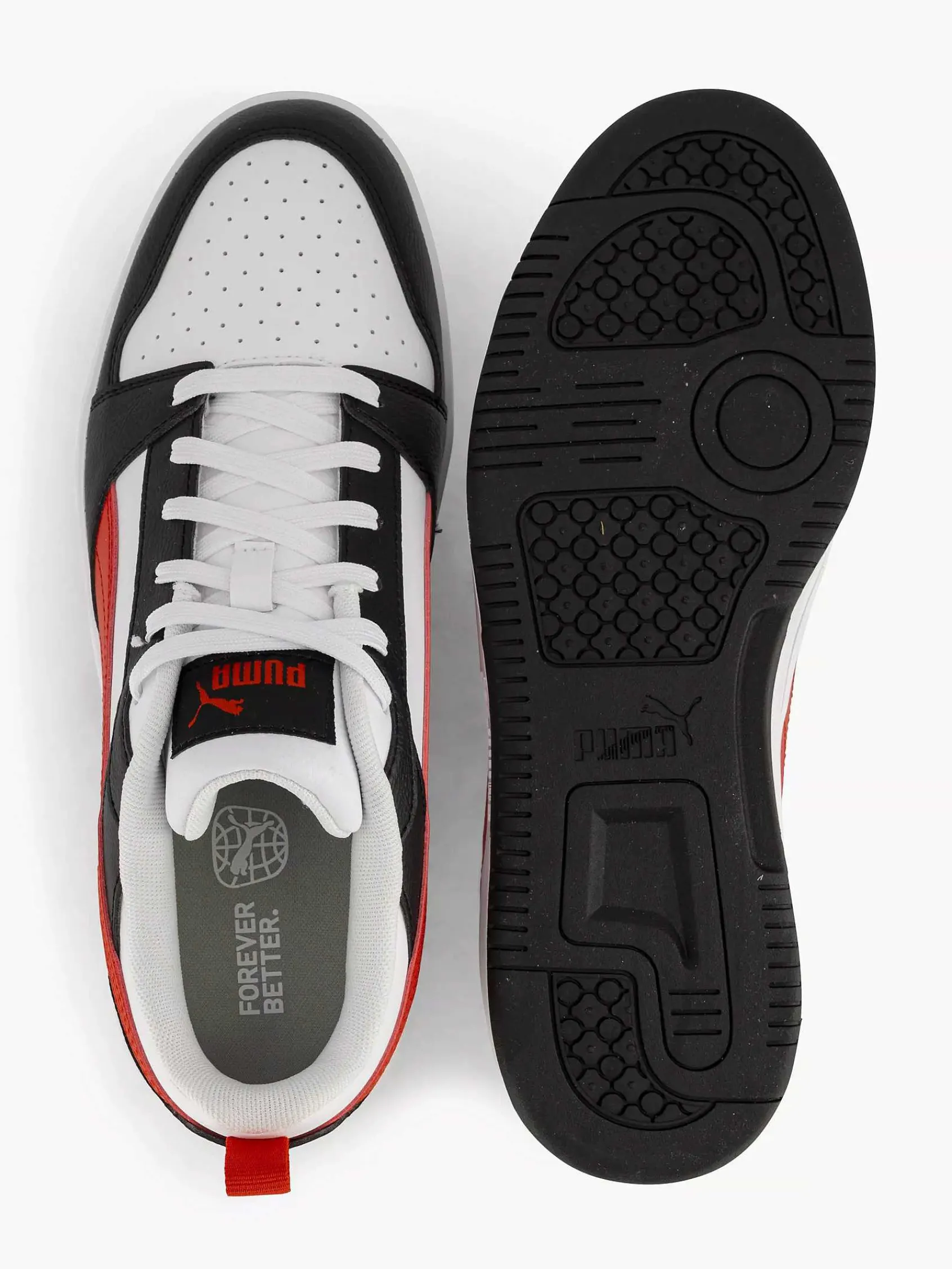 Puma Sneakers-Witte Rebound V6 Low