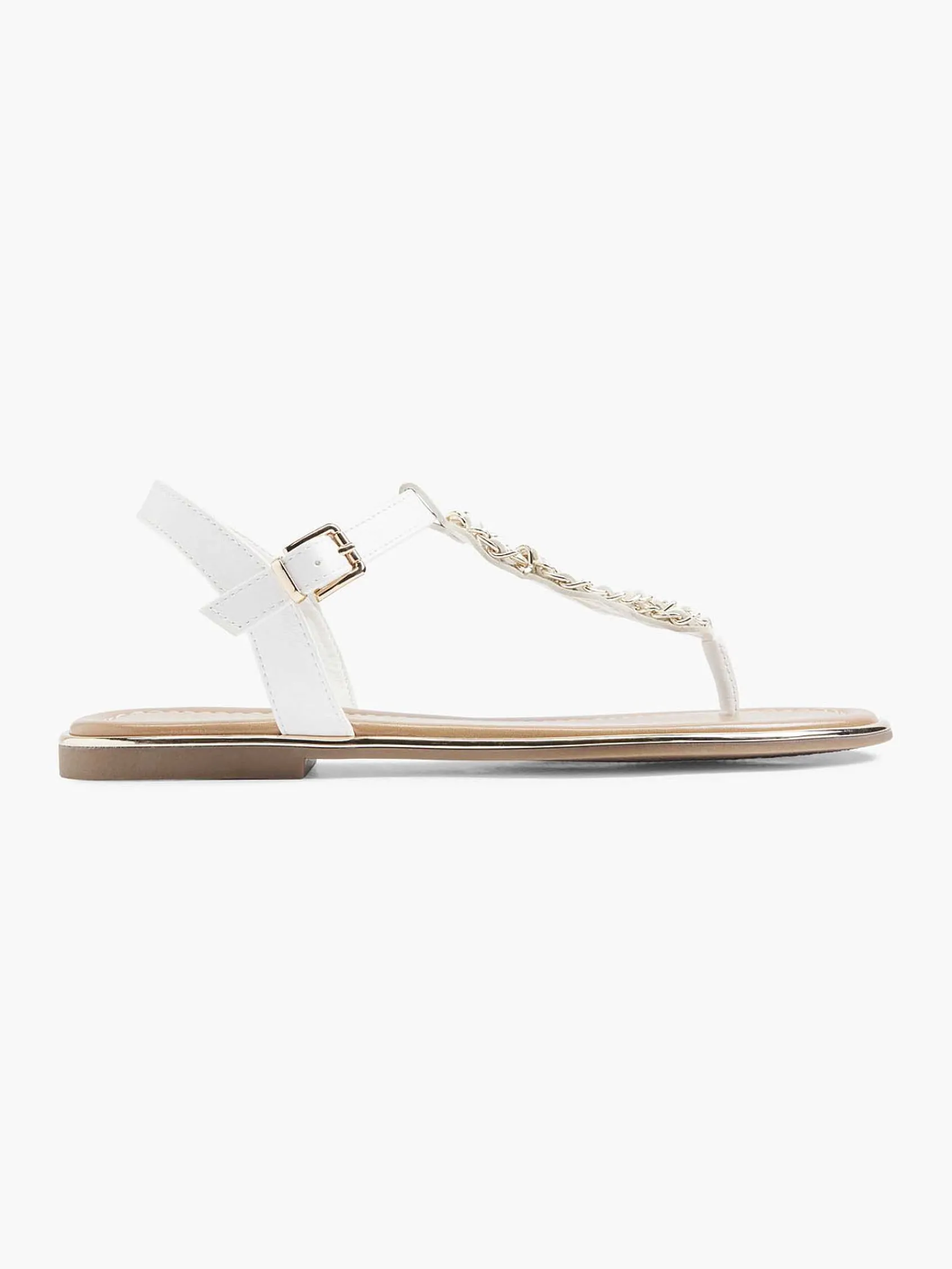 Graceland Sandalen-Witte Sandaal Sierketting