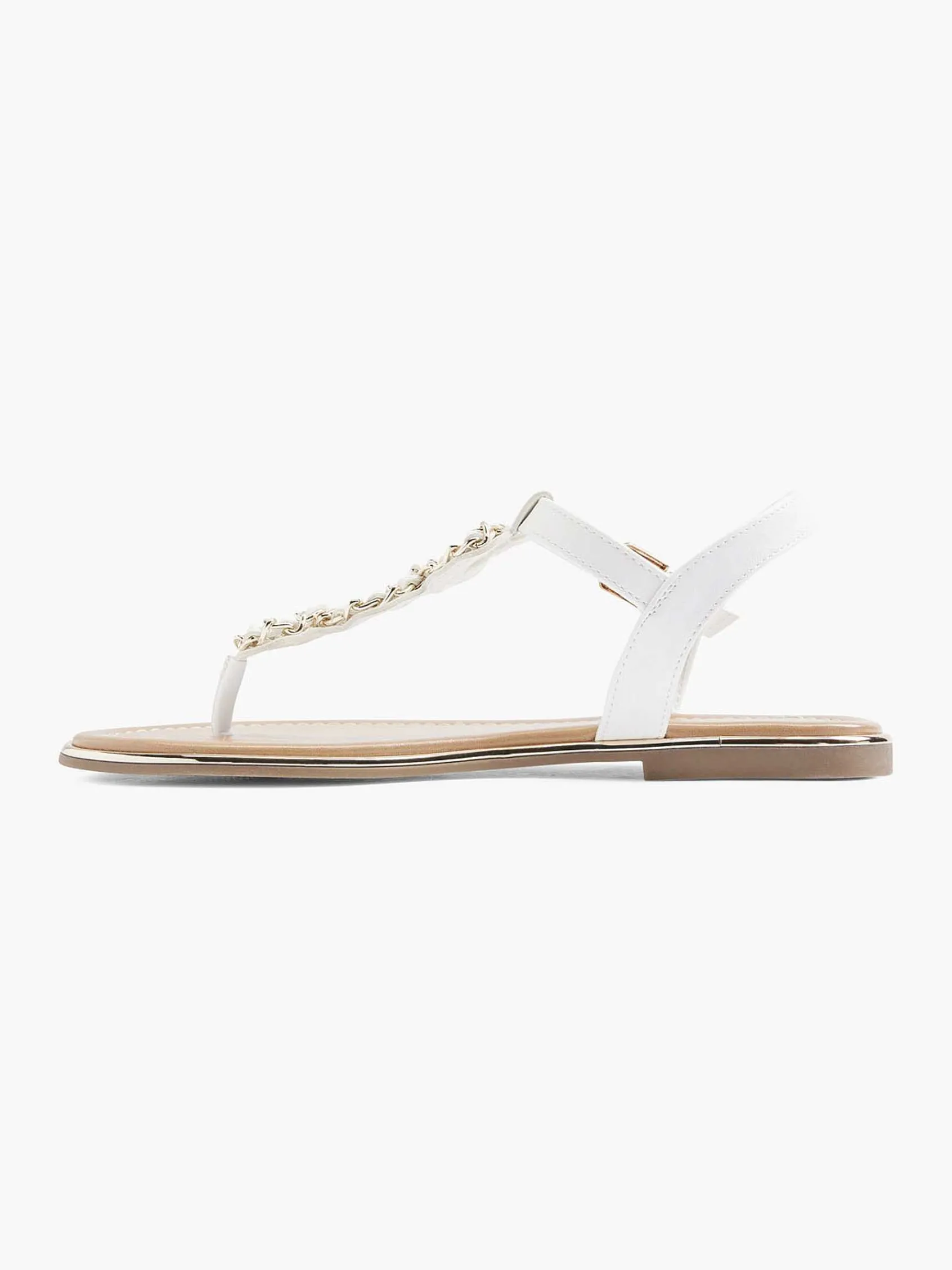 Graceland Sandalen-Witte Sandaal Sierketting