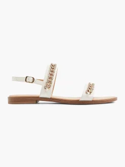 Graceland Sandalen-Witte Sandaal Sierketting