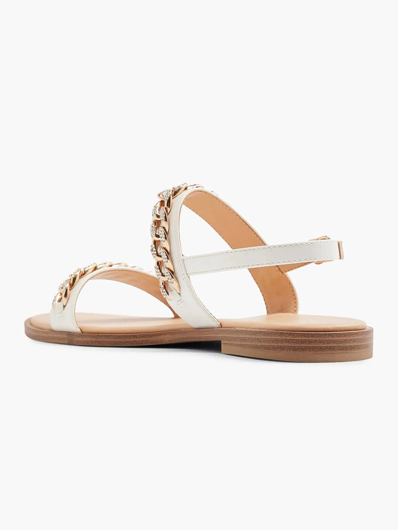 Graceland Sandalen-Witte Sandaal Sierketting