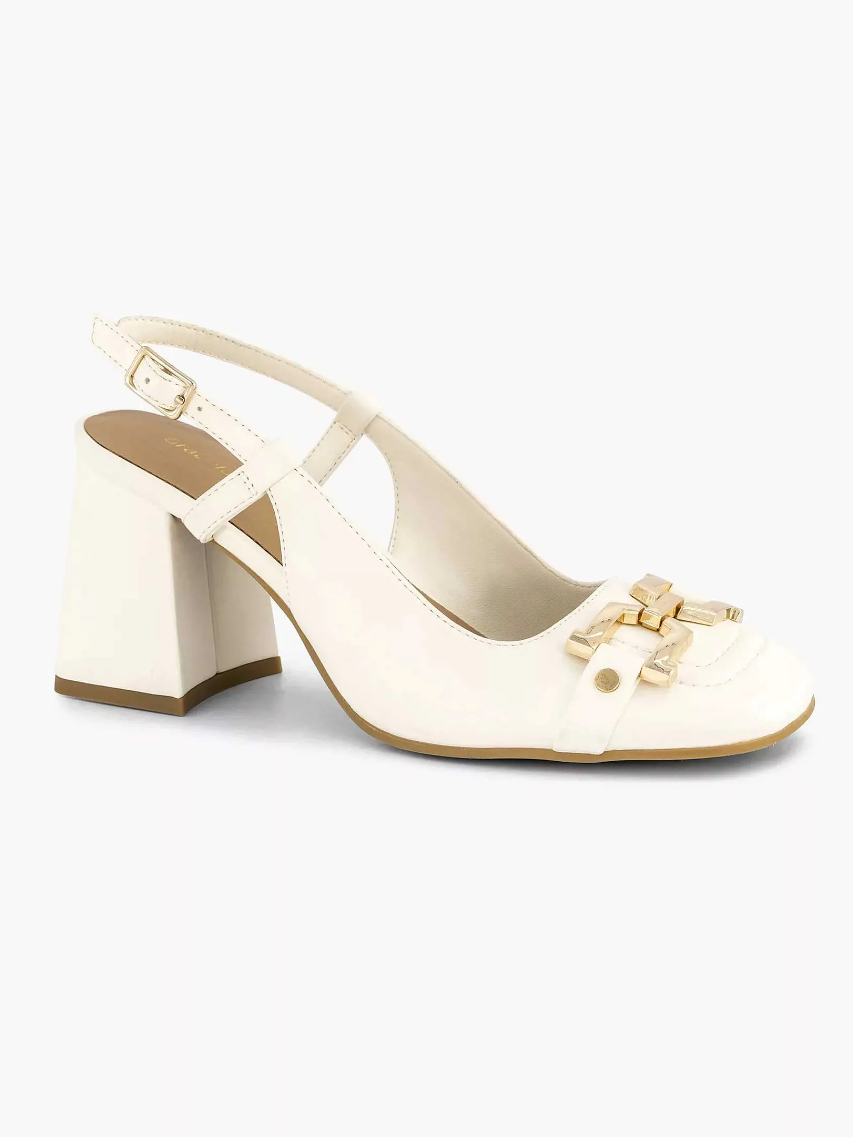Graceland Pumps-Witte Slingback