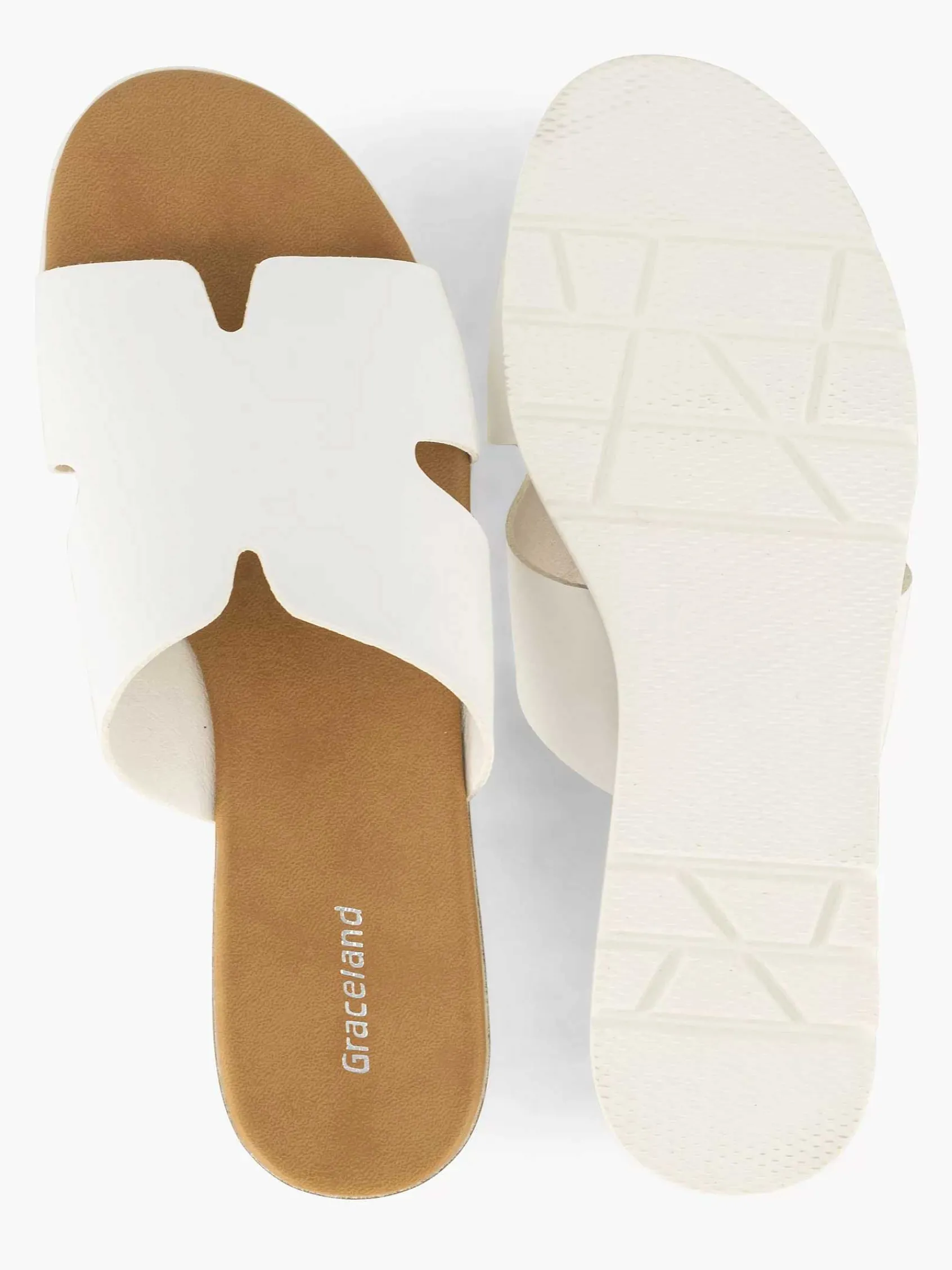 Graceland Slippers-Witte Slipper