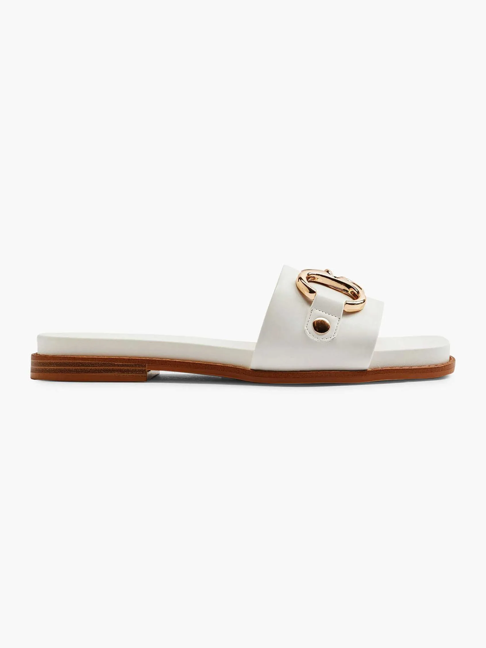 Graceland Slippers-Witte Slipper Sierketting