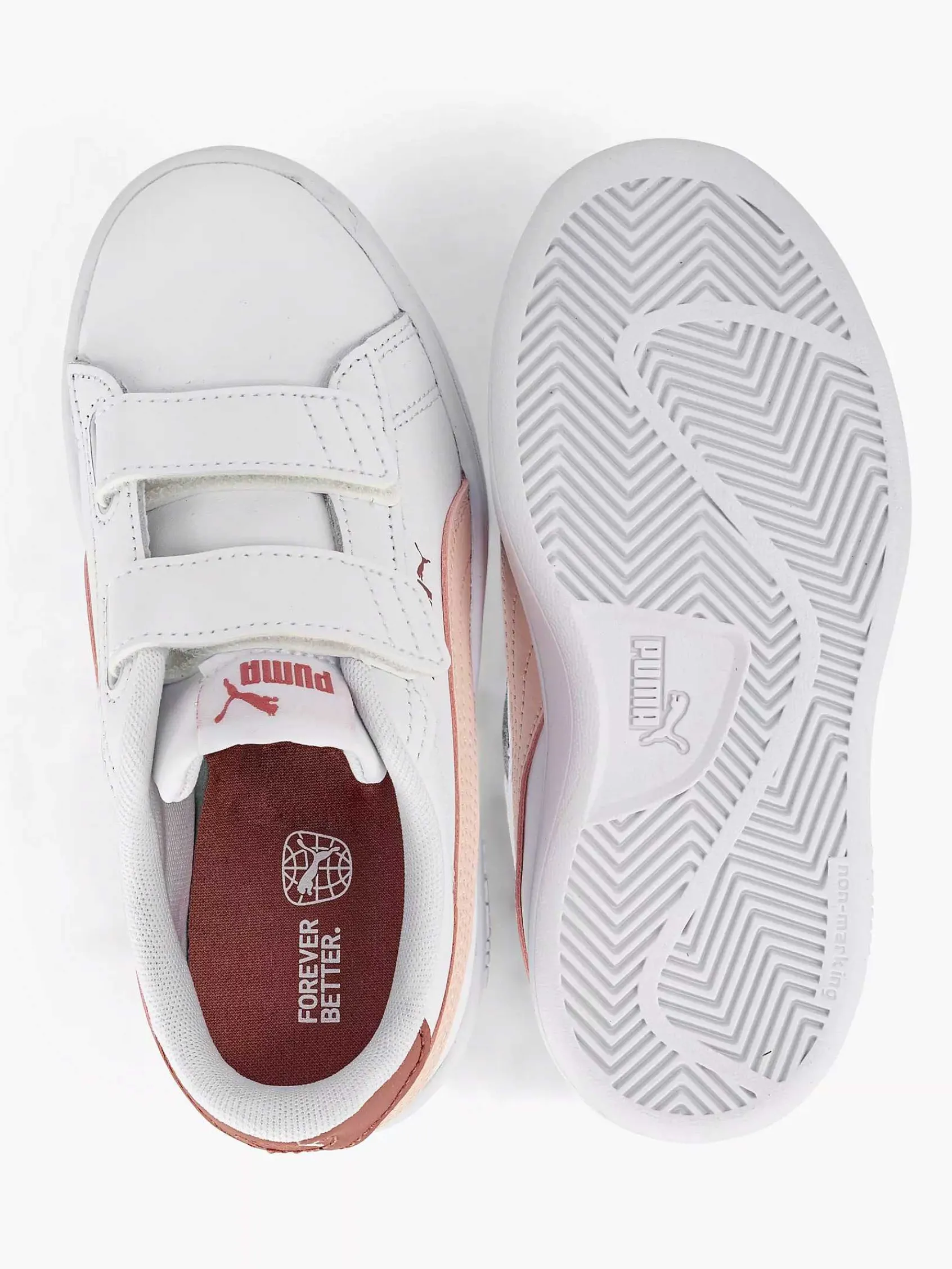 Puma Jongensschoenen-Witte Smash 3.0 L V Ps