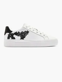 Graceland Sneakers-Witte Sneaker Bloemen