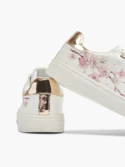 Graceland Jongensschoenen-Witte Sneaker Bloemenprint