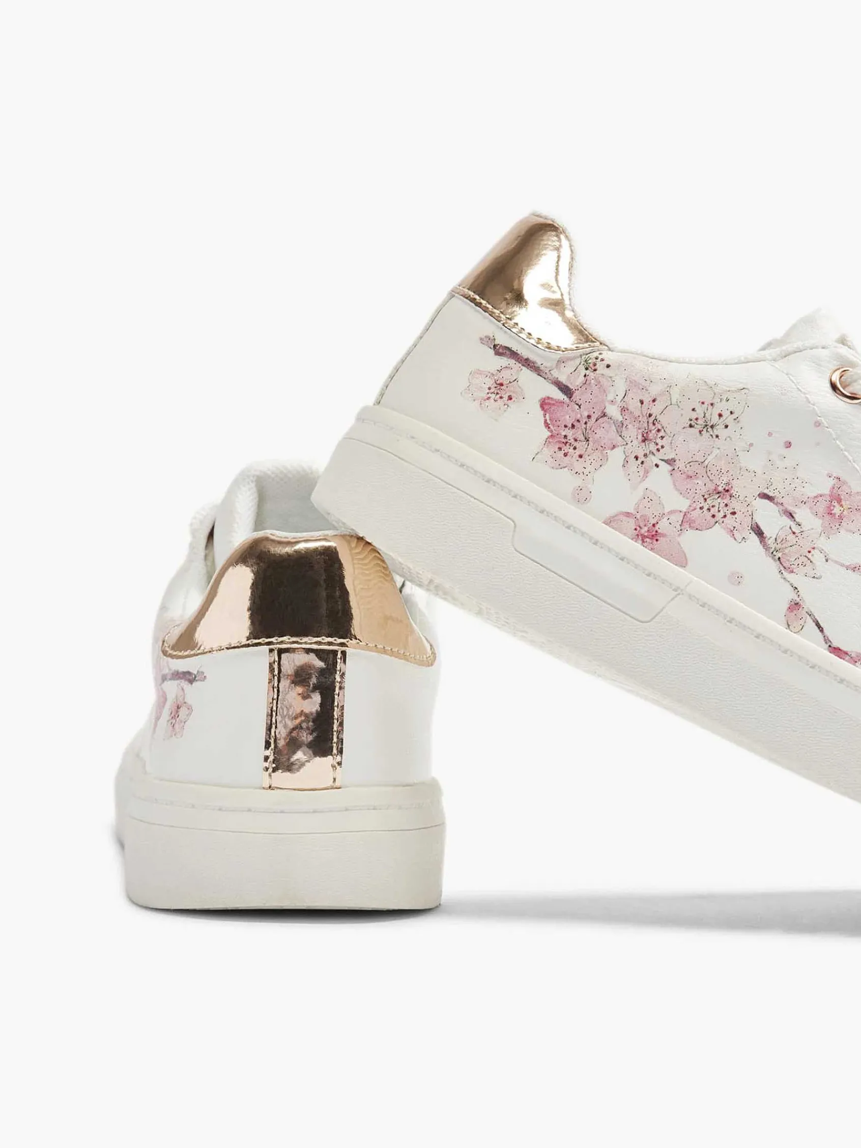 Graceland Jongensschoenen-Witte Sneaker Bloemenprint