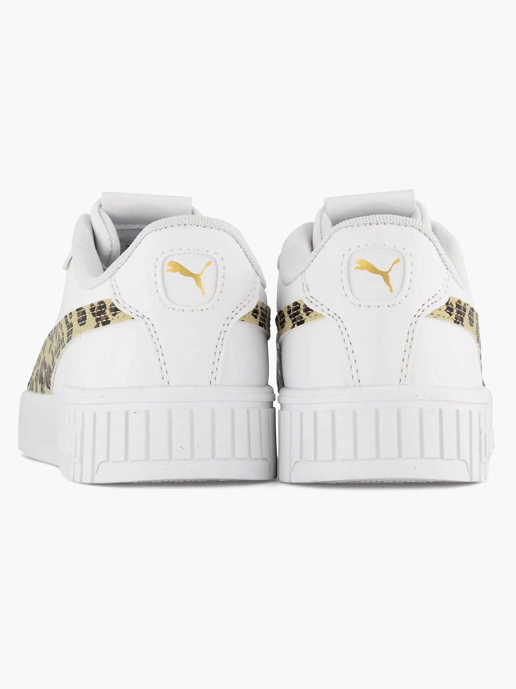 Puma Jongensschoenen-Witte Sneaker Carina 2.0 Animal Update Jr