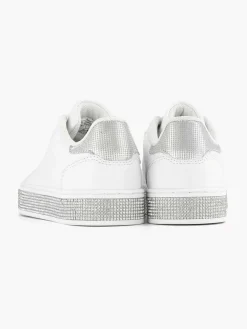 Graceland Jongensschoenen-Witte Sneaker Steentjes